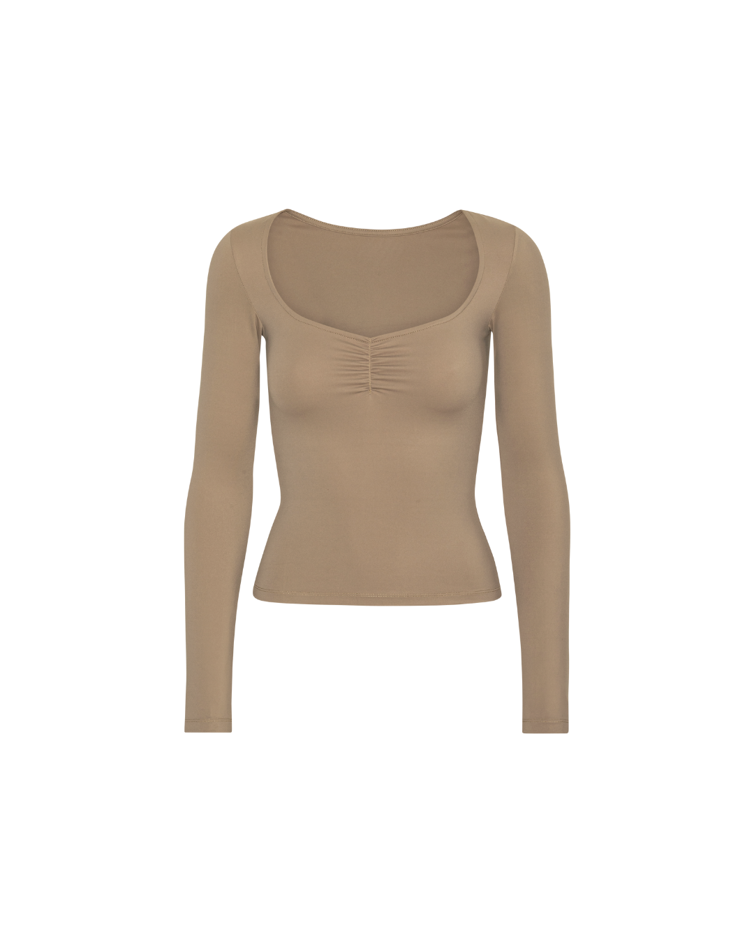 Scrunch Long Sleeve - Sand Beige