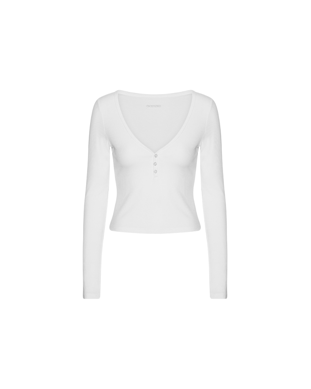 Rib Long Sleeve - White