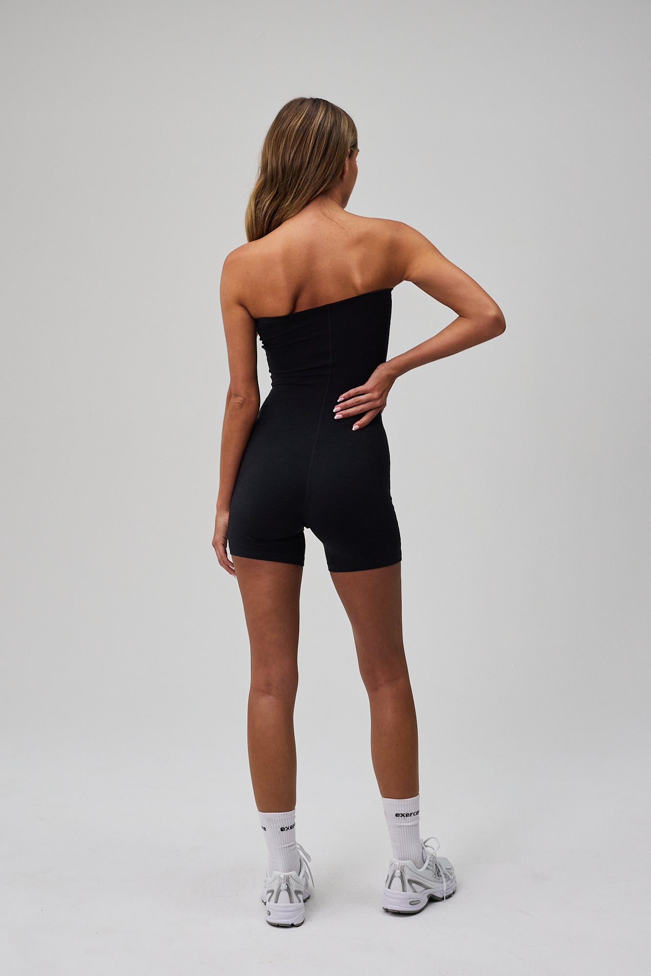 Muse Tube Playsuit - Black Melange