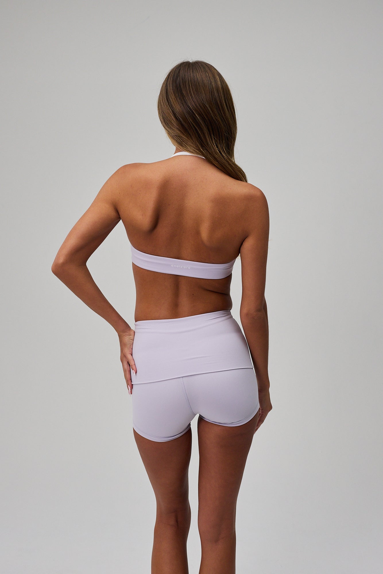 Scrunch Halter Bra - Lilac Mist