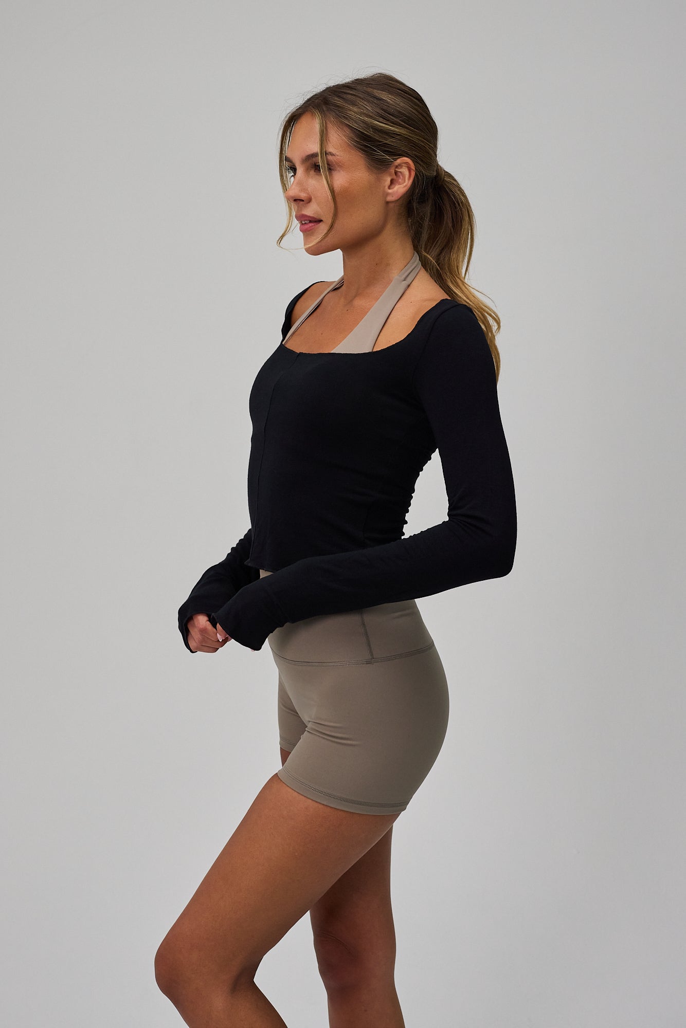 Ballet Long Sleeve Blouse - Black