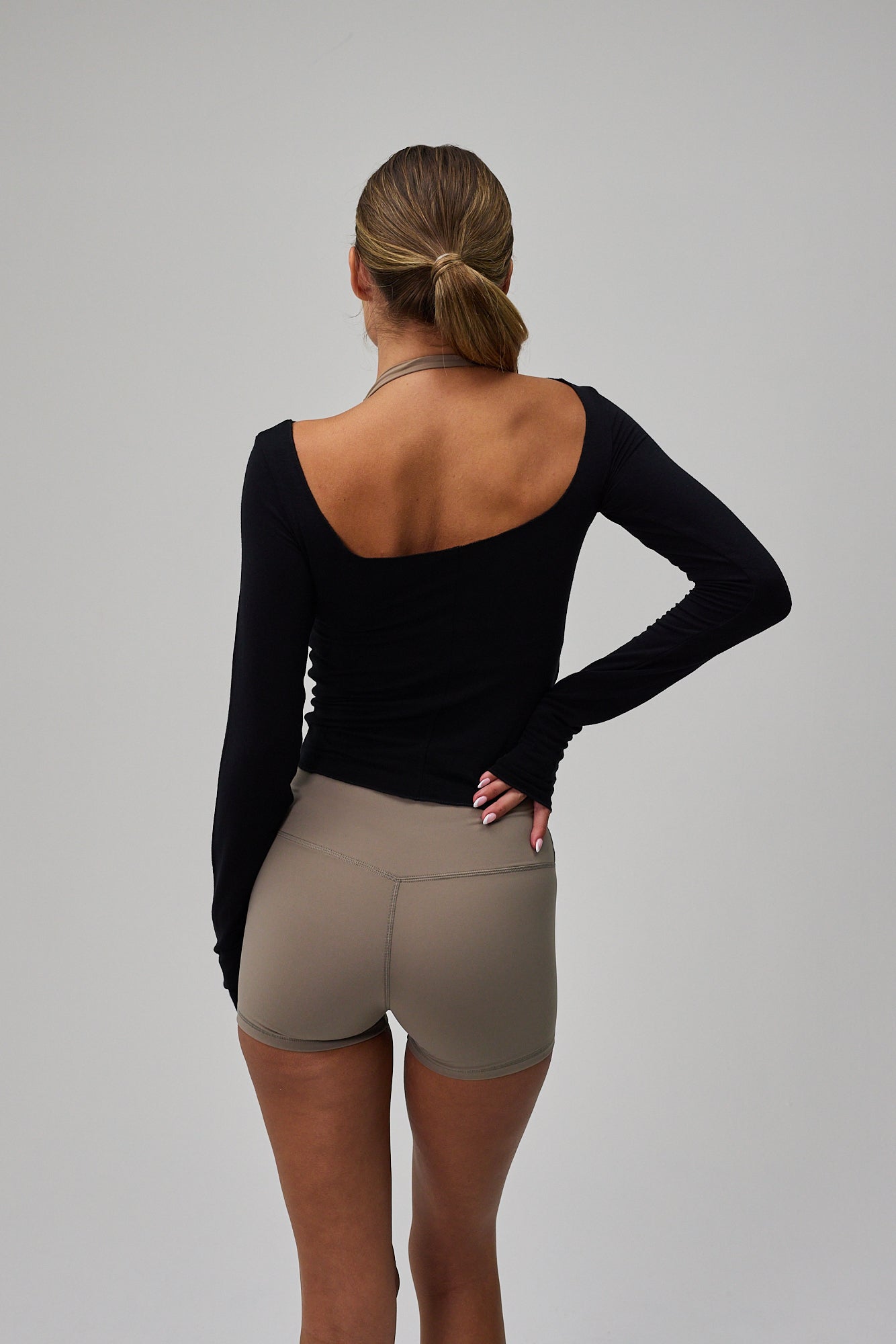 Ballet Long Sleeve Blouse - Black